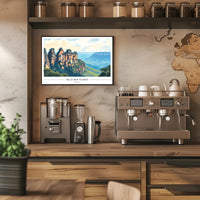 Blue Mountains Scenic Travel Poster