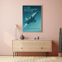 F-106 Delta Dart Flight Art Poster