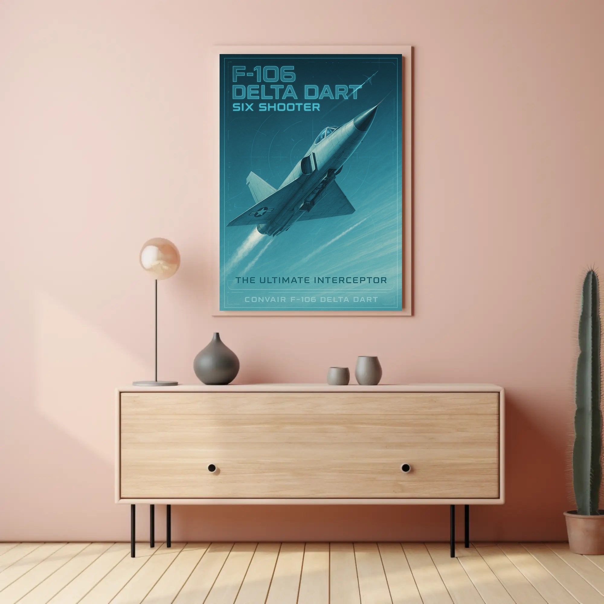 F-106 Delta Dart Flight Art Poster