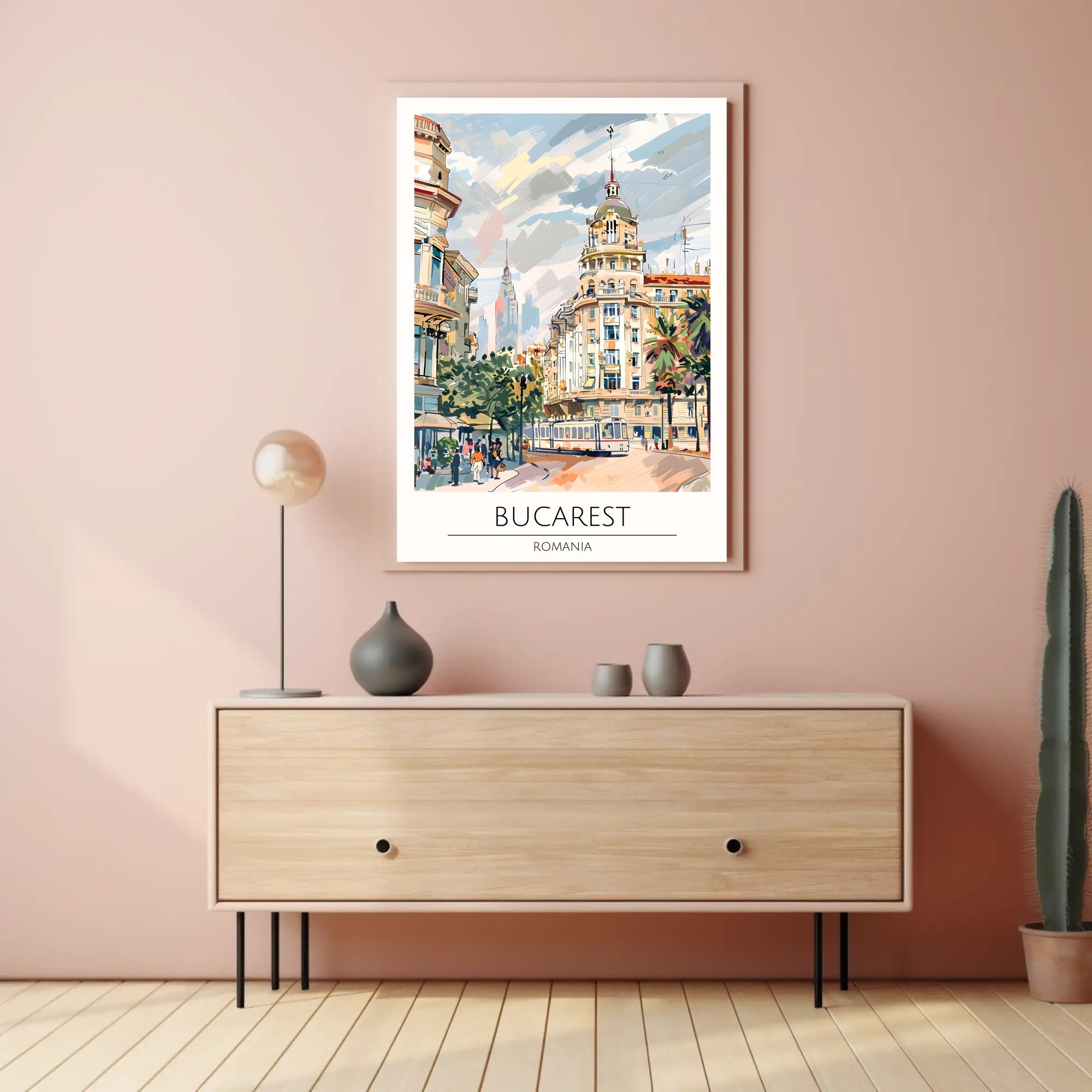 Bucarest Cityscape Poster PosterGoat