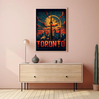 Toronto Skyline Art Poster