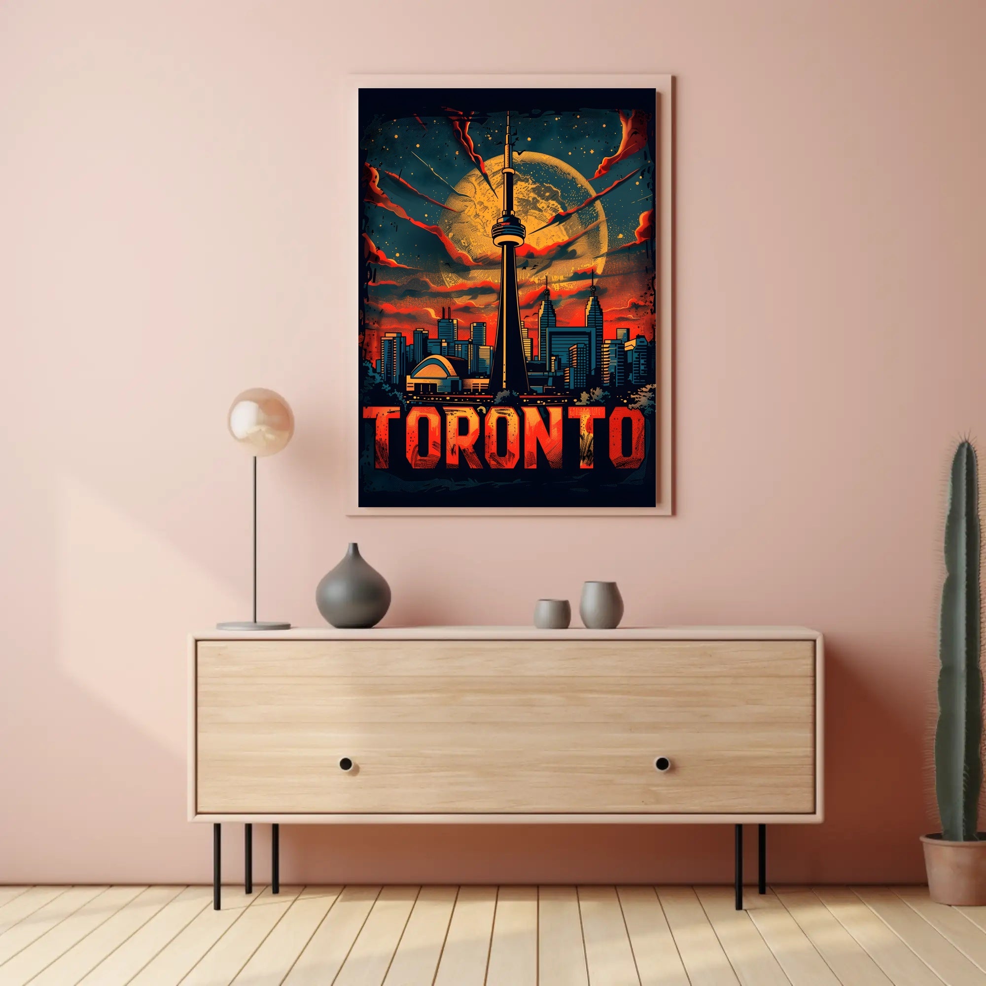 Toronto Skyline Art Poster