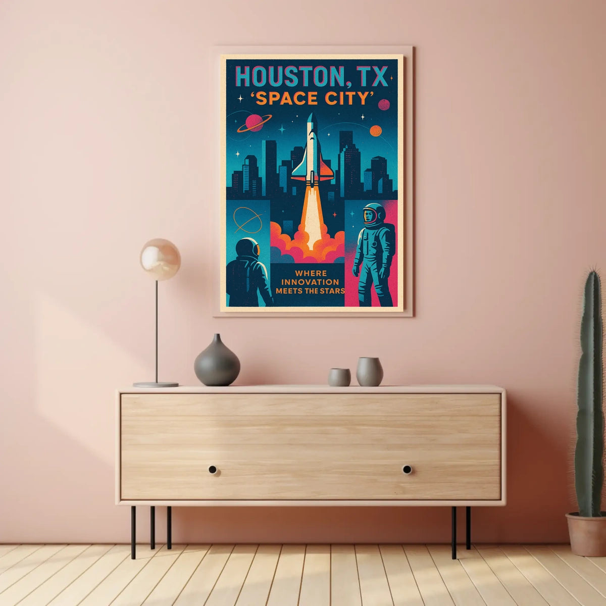 Space City Houston, TX Poster