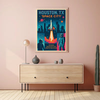 Space City Houston, TX Poster
