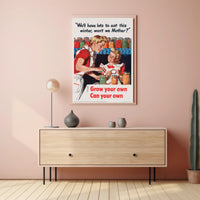 Home Canning Vintage Art: WWII Propaganda Poster PosterGoat
