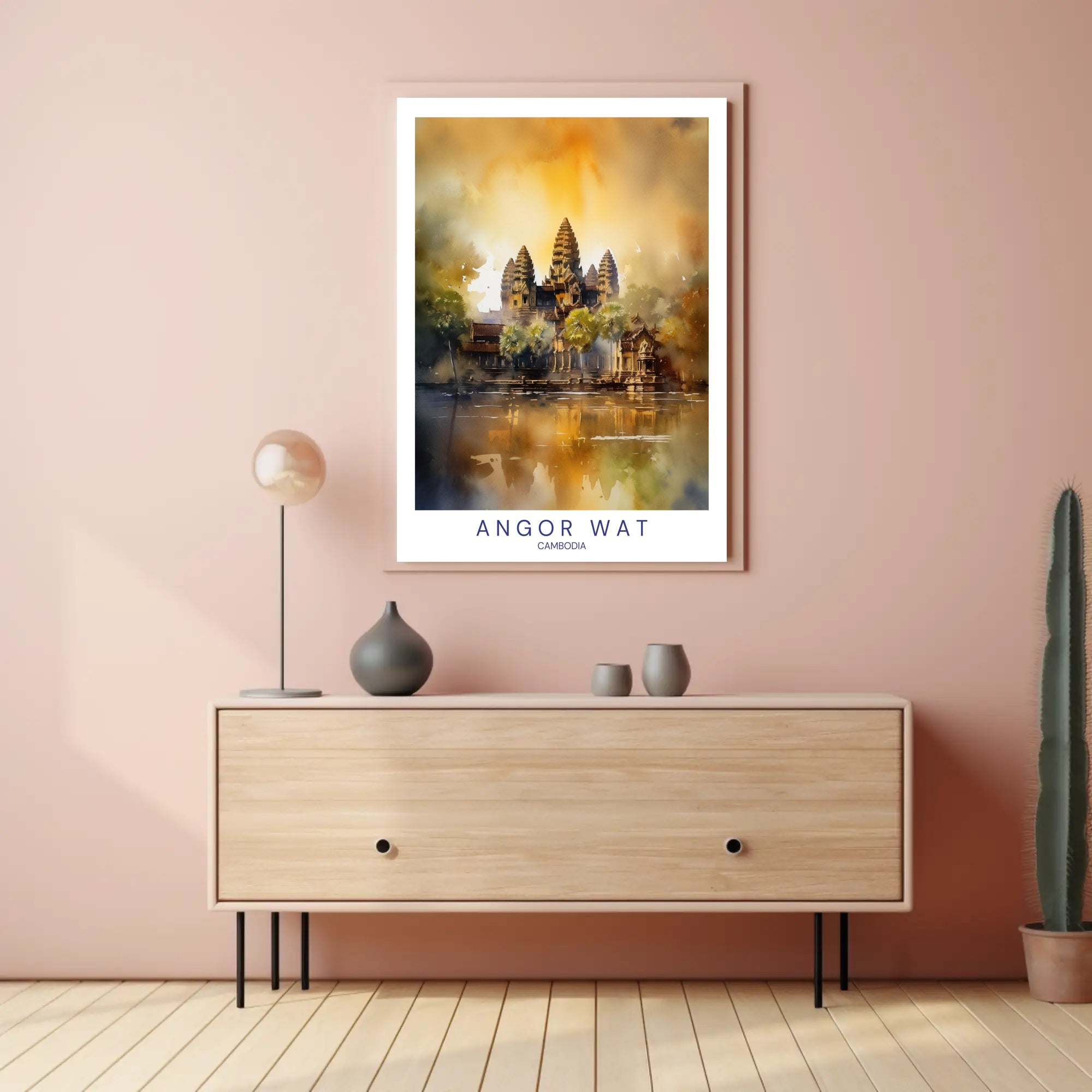 Angkor Wat Reflections Poster PosterGoat