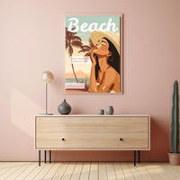 Beach Fashion Collection Poster PosterGoat
