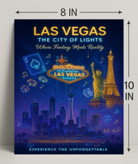 Las Vegas The City of Lights Poster PosterGoat