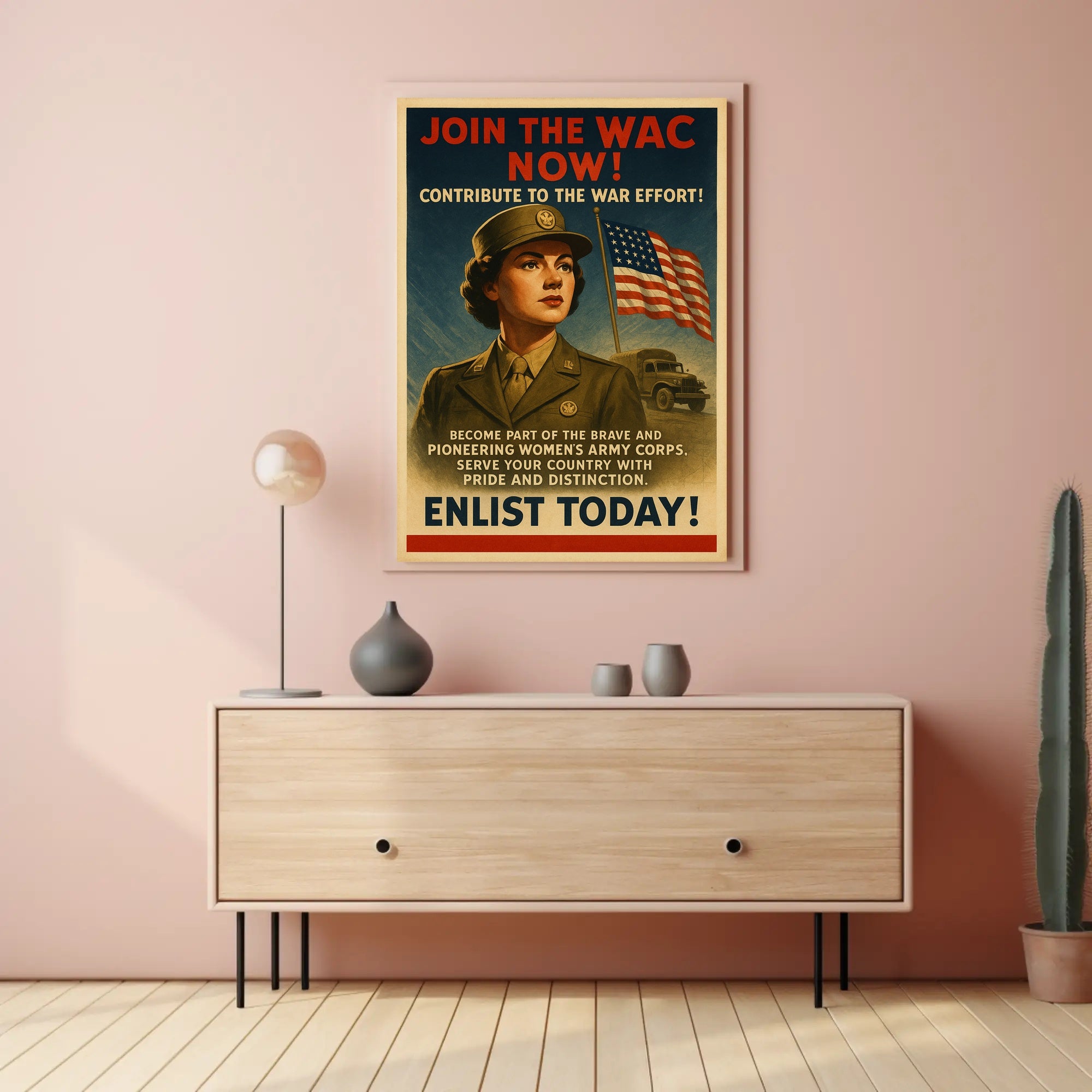 Enlist in the Women's Army Corps Poster