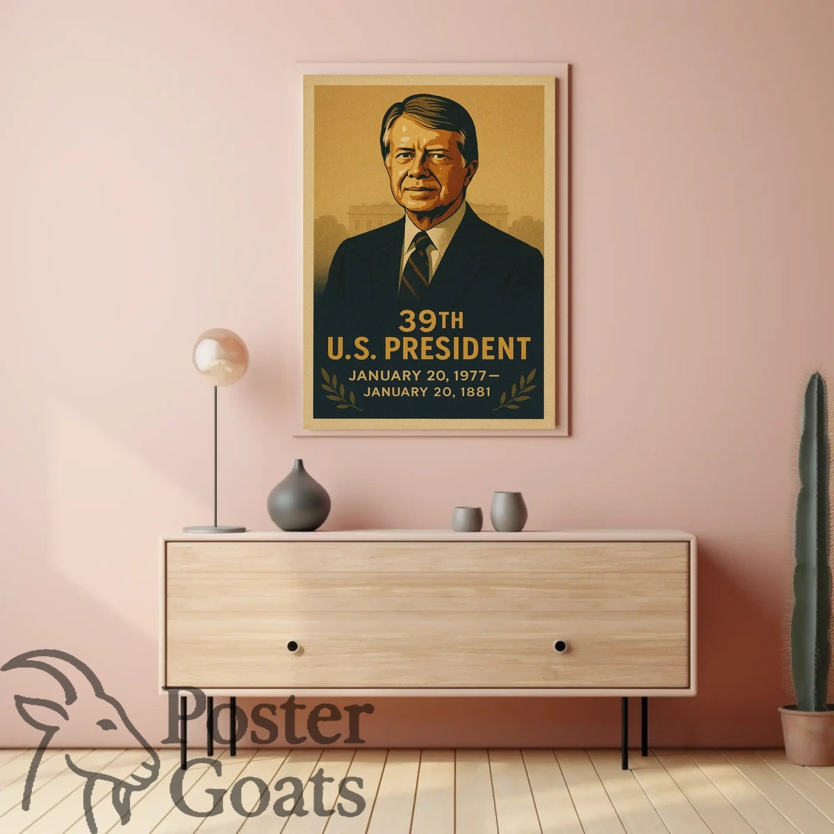 Vintage U.S. President Historical or Presidential Poster