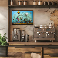 Surreal Dreamscape Imaginative Futuristic Sci-Fi Poster