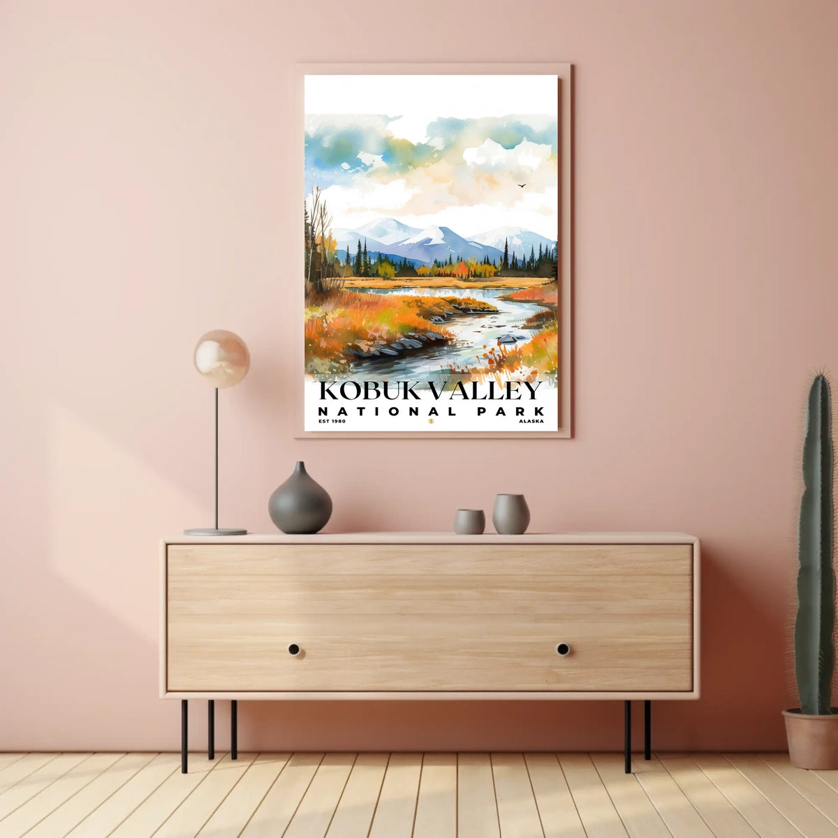 Kobuk Valley Watercolor Wall Art Poster