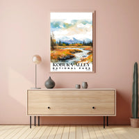 Kobuk Valley Watercolor Wall Art Poster