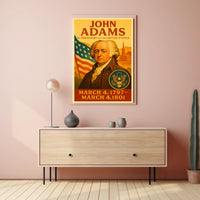 John Adams 2nd President Poster