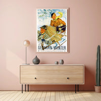 Winter Sleigh Ride Adventure Travel Poster PosterGoat