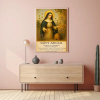 Saint Abigail Patron of Beekeepers Poster PosterGoat