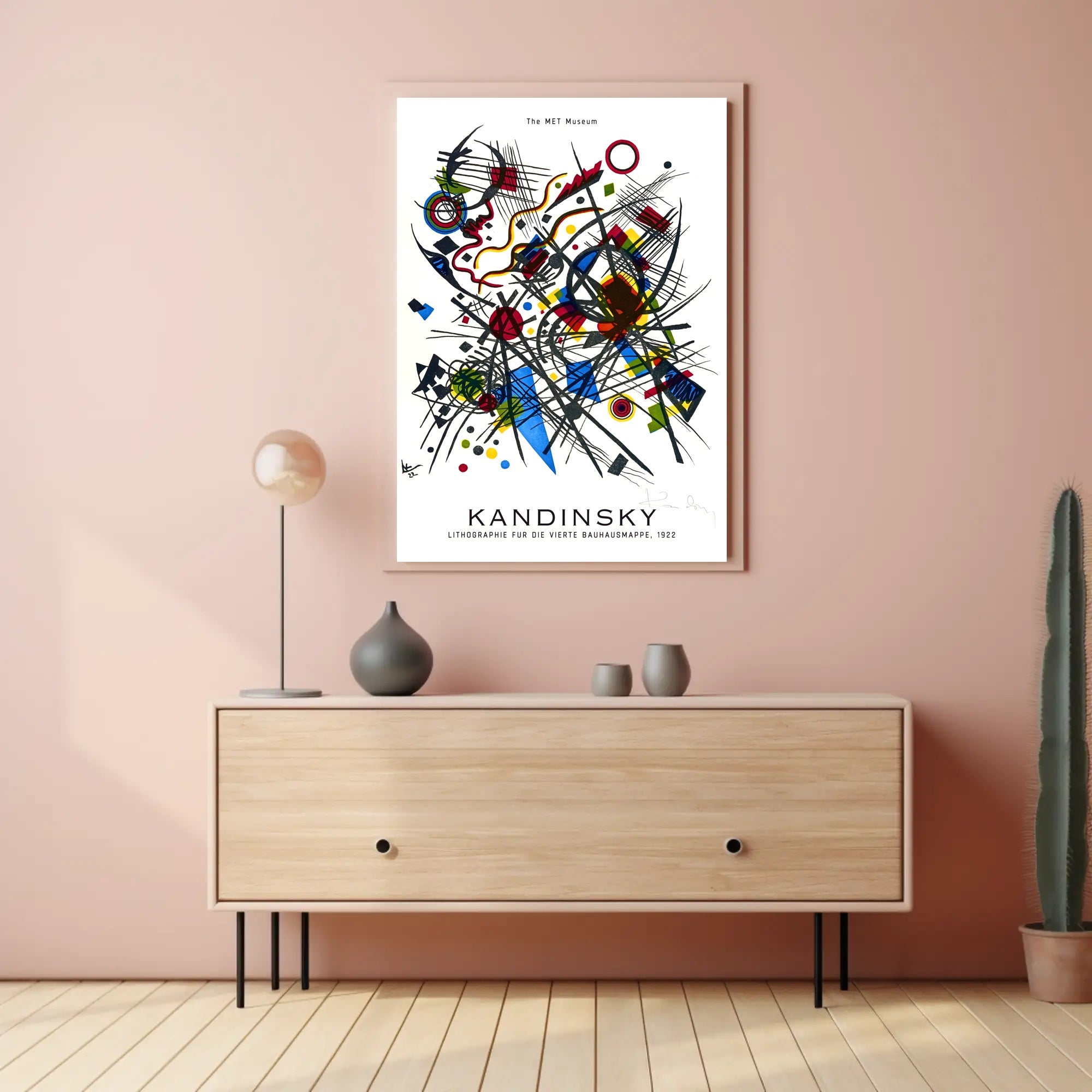 Kandinsky Bauhaus Lithograph 1922 Poster