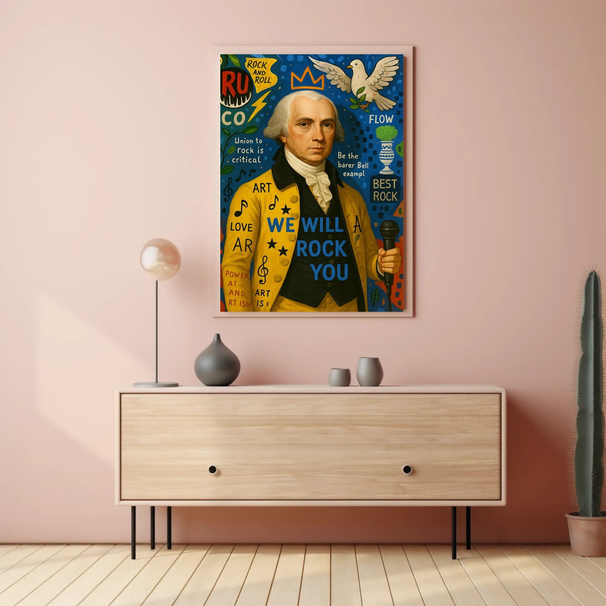 Historical Music Figure Vibrant Art Poster - Pop Culture Poster