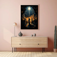 Celestial Gathering Landscape Surrealism Poster