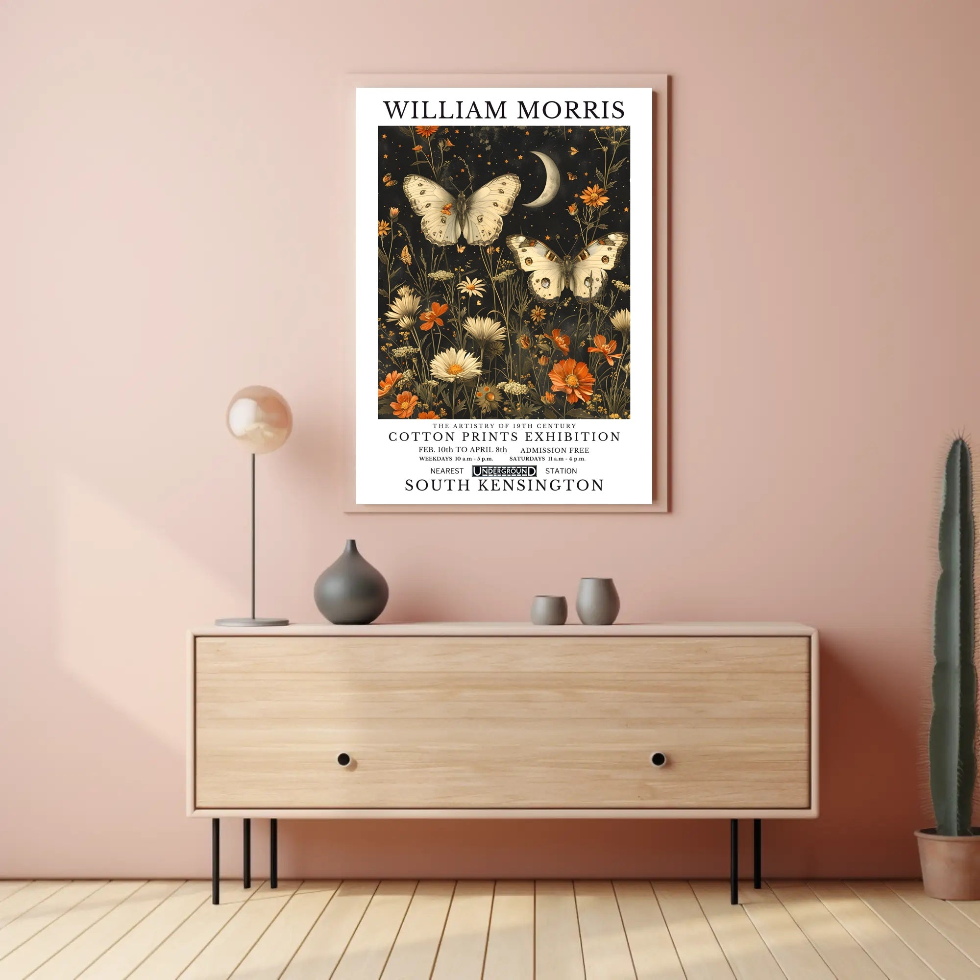 William Morris 19th Century Cotton Prints Poster
