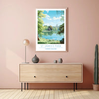 St. James's Park Vintage Travel Poster