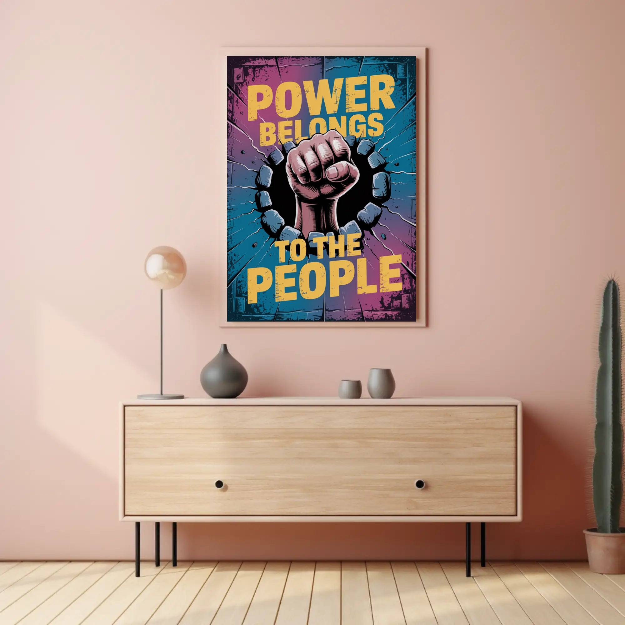 Powerful Fist of Resistance Political or Propaganda Poster