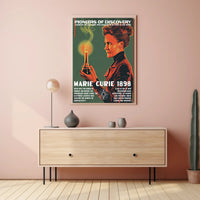 Marie Curie Scientific Achievements Inspirational Poster