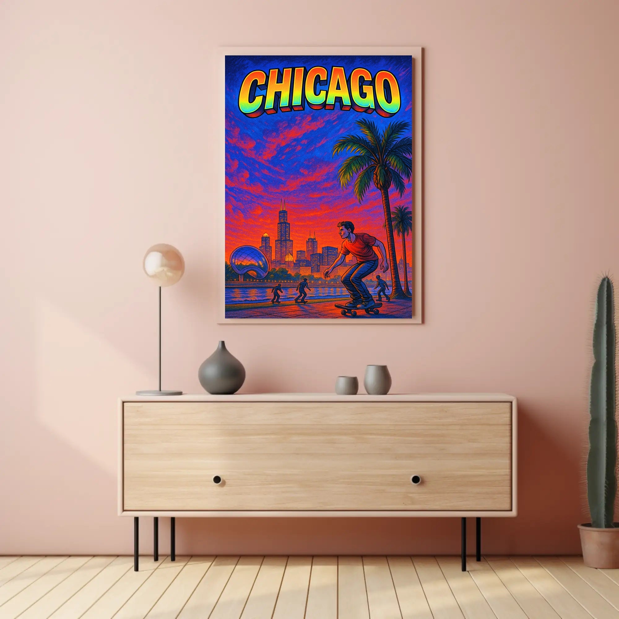 Chicago Vibes Poster PosterGoat