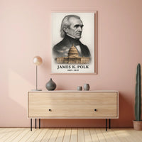 James K. Polk 11th President of the United States Reflections Poster