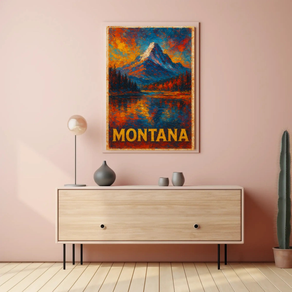Montana Landscape Wanderlust Decor Poster
