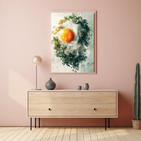 Sunny-Side-Up Egg Nature Fusion Art Poster PosterGoat