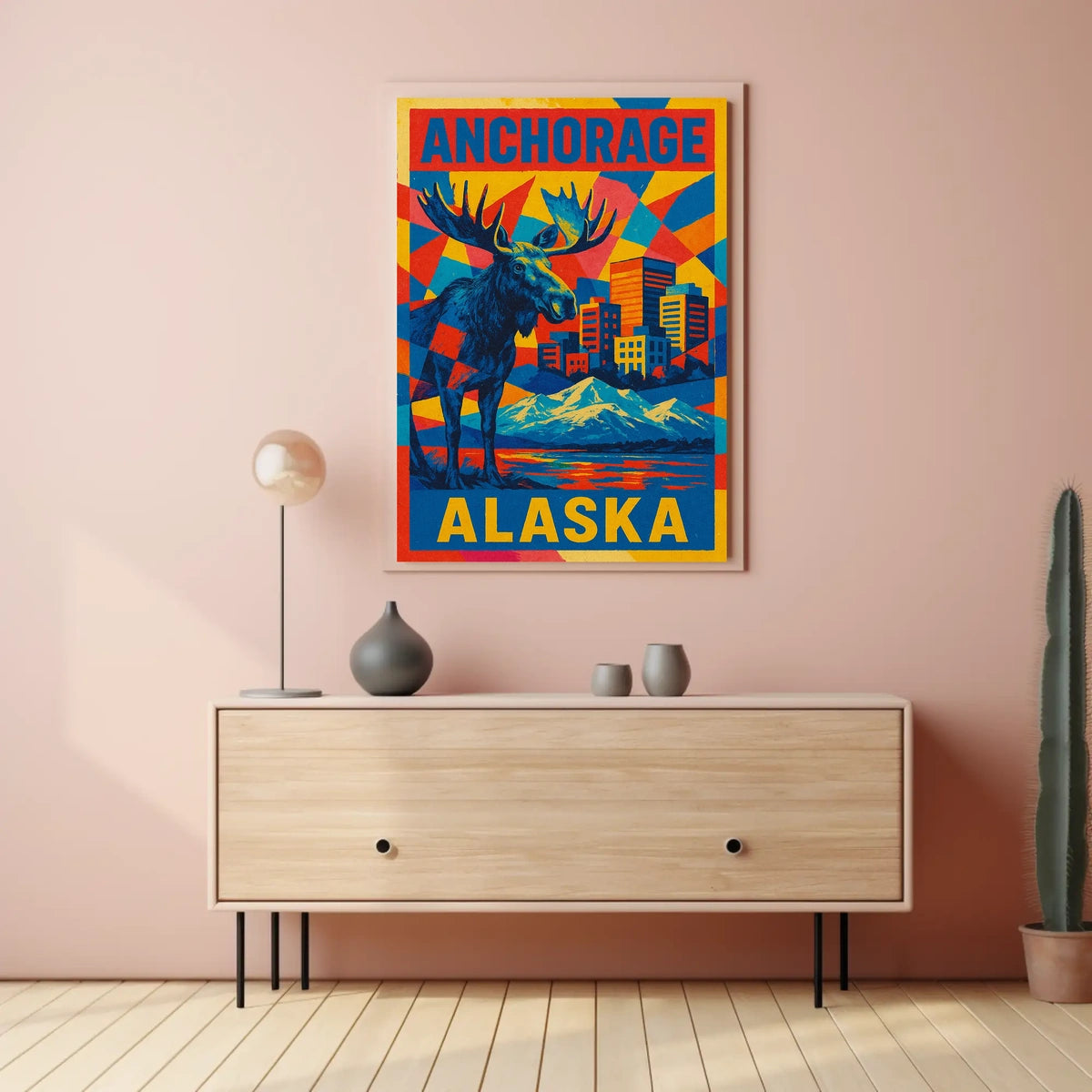 Anchorage, Alaska Vibrant Wilderness Poster