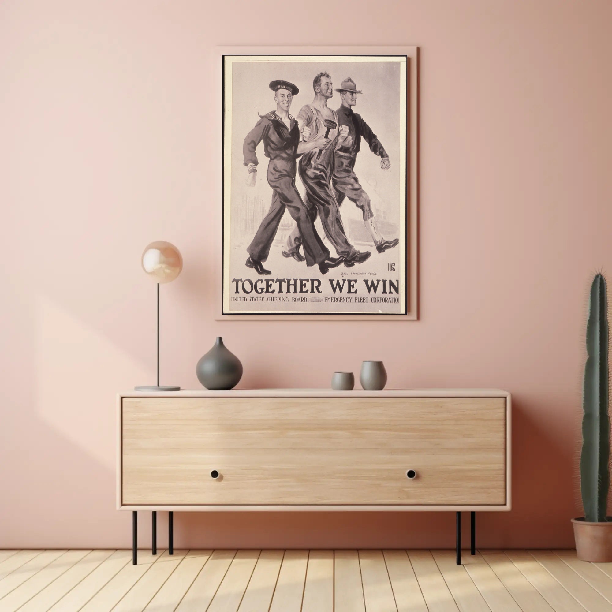 World War I Maritime Unity Propaganda Poster