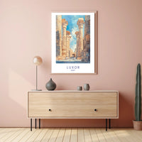 Majestic Columns of Luxor Poster PosterGoat