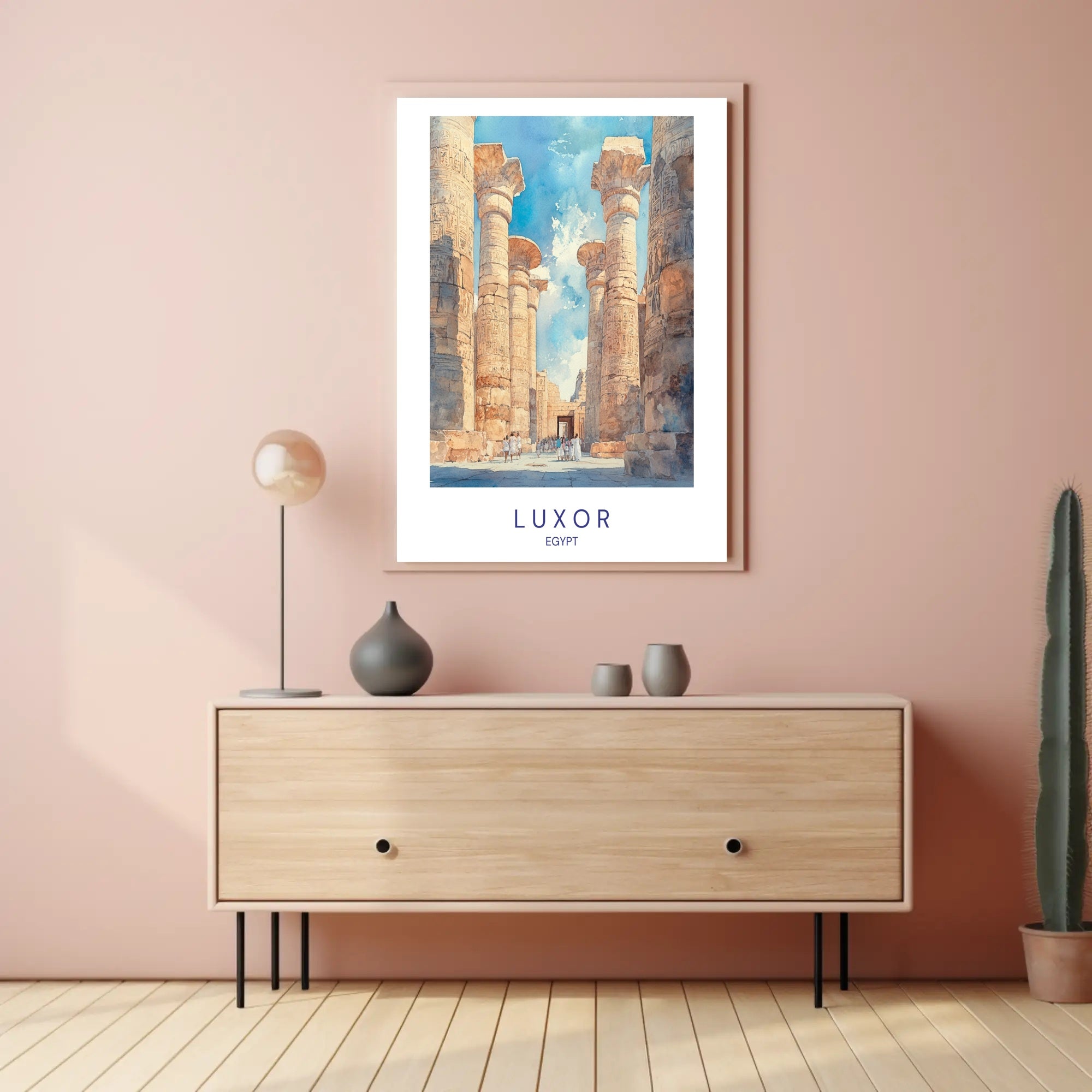 Majestic Columns of Luxor Poster PosterGoat