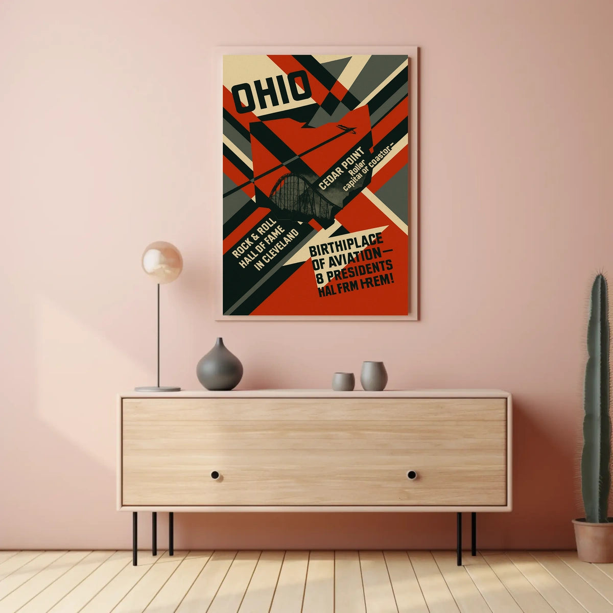 Ohio Birthplace of Aviation and Presidents Poster