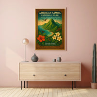 American Samoa National Park Scenic Vista Travel Poster