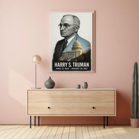 Harry S. Truman 33rd President of the United States Reflections Poster