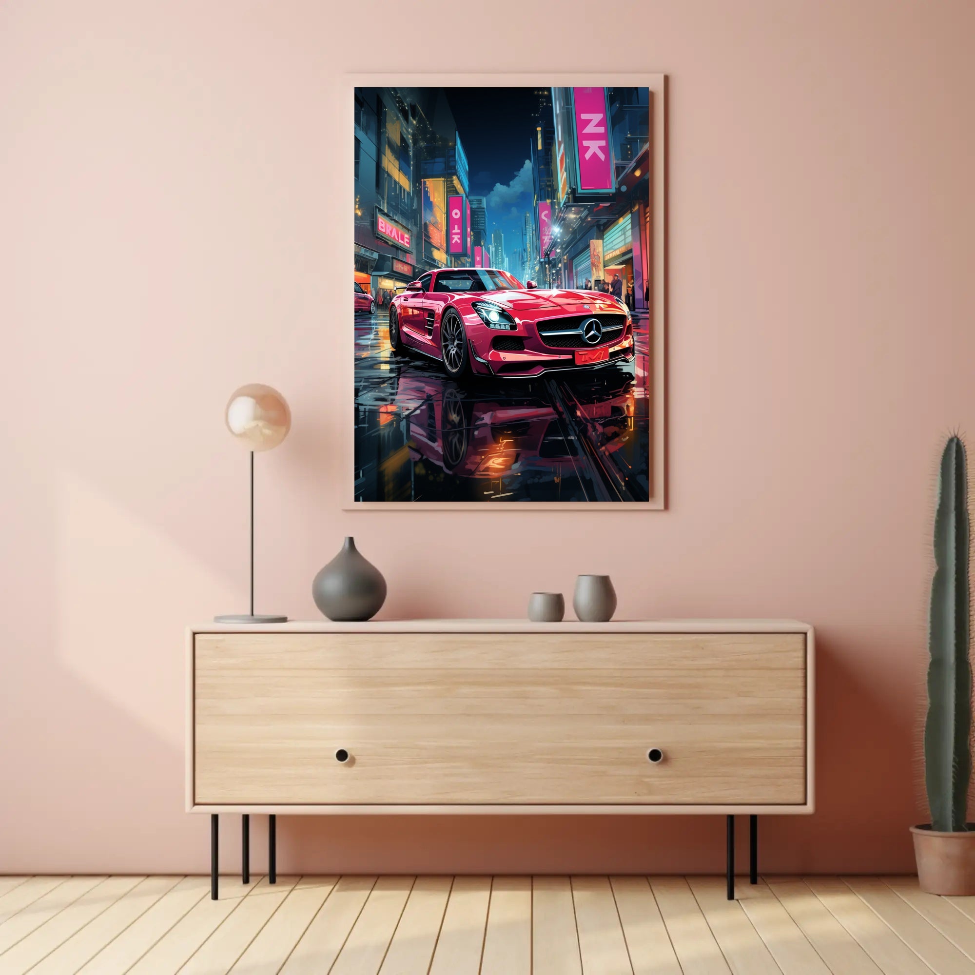 Urban Night Drive Poster PosterGoat