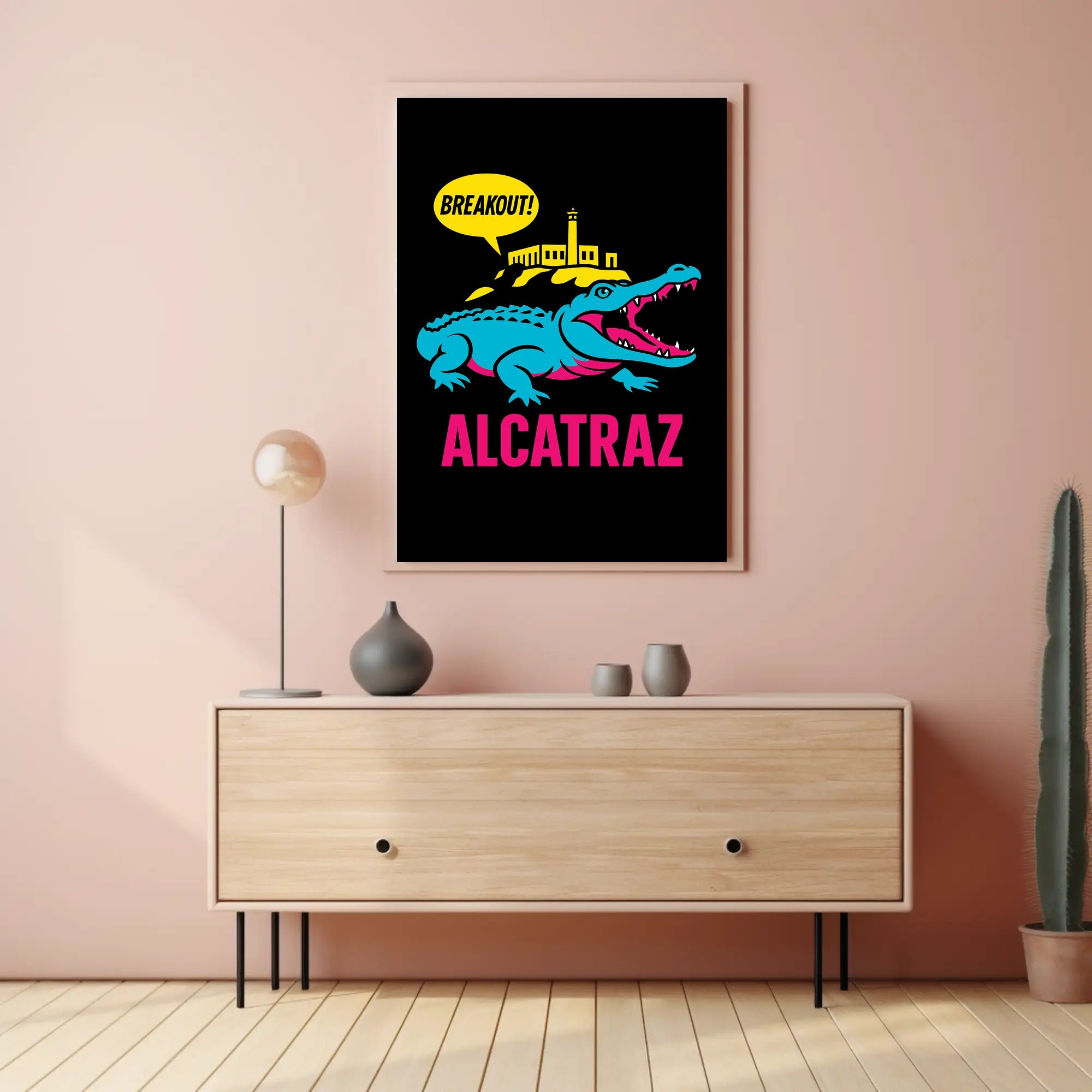 Breakout from Alcatraz Poster PosterGoat