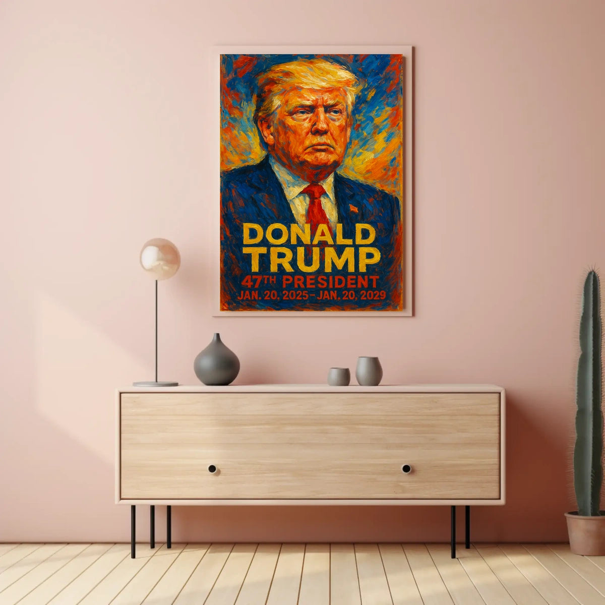 Donald Trump Guardian Liberty Patriot Impressionism Poster
