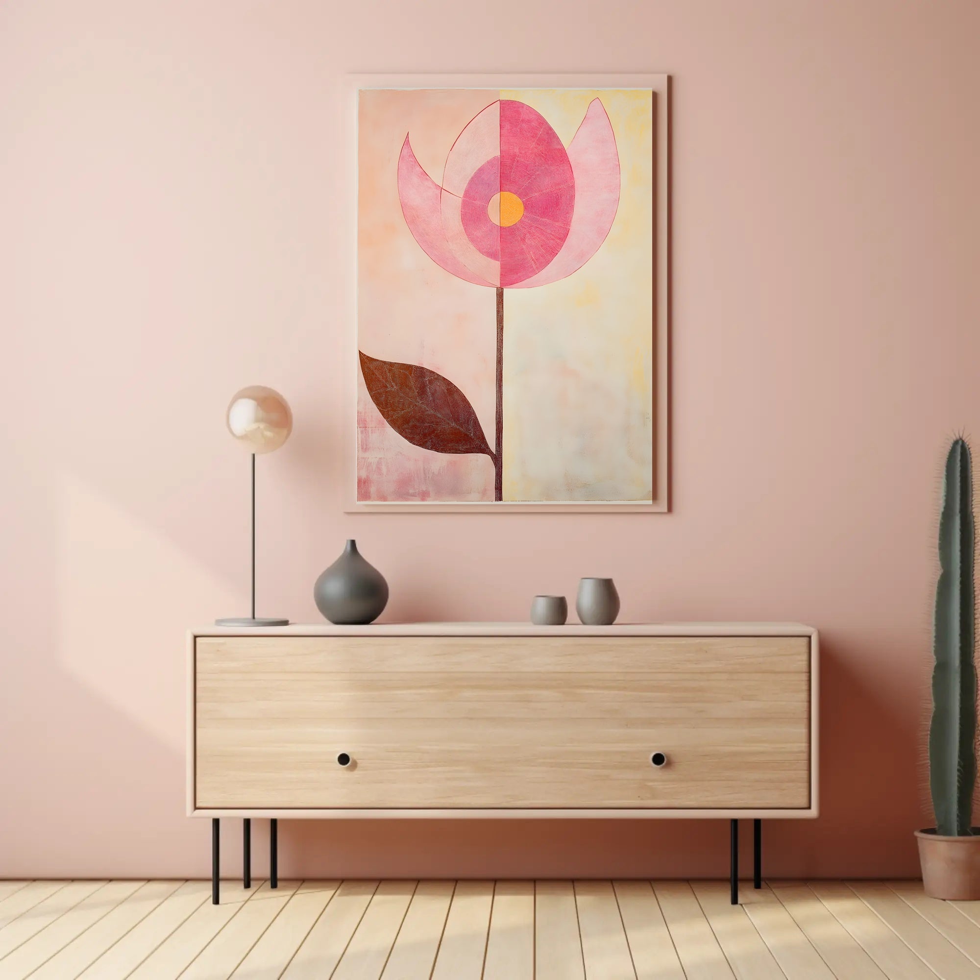 Abstract Floral Poster Modern Botanical Wall Art