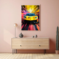 Speed and Color Burst Poster PosterGoat