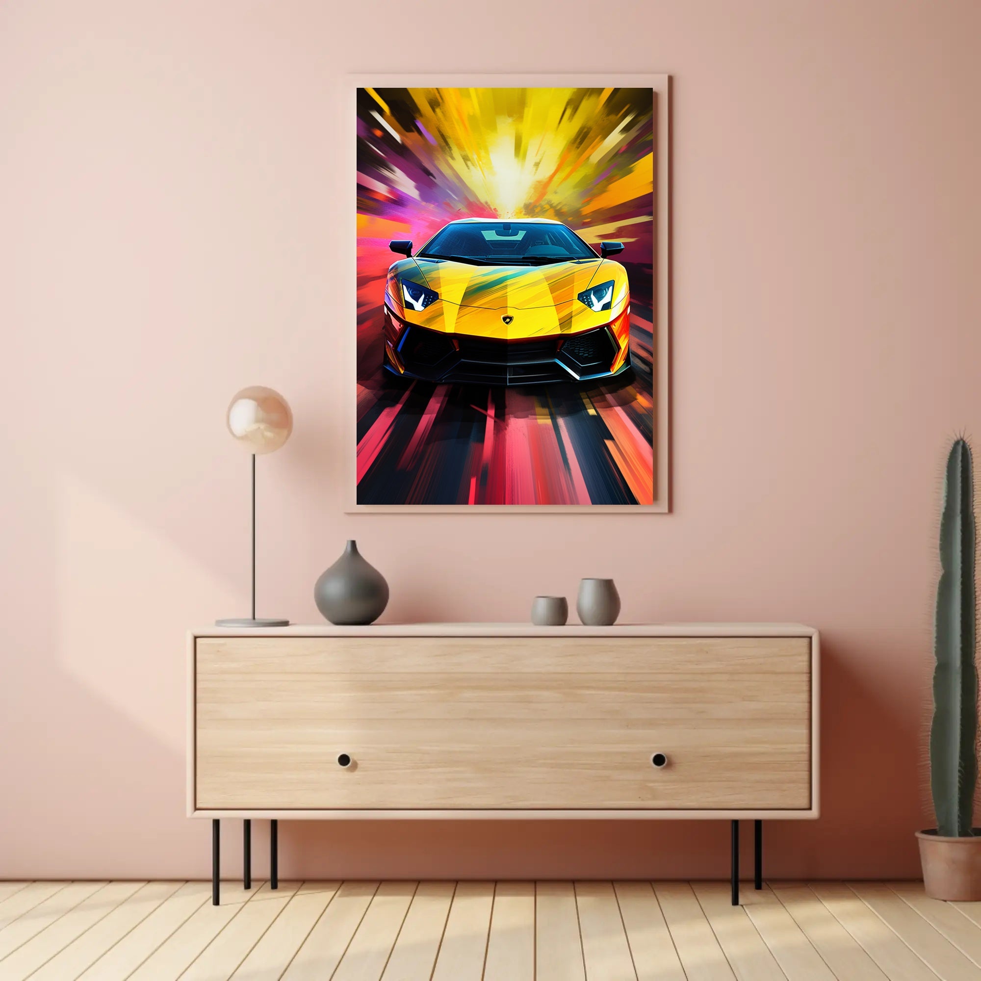 Speed and Color Burst Poster PosterGoat