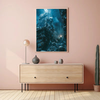 Eerie Crypt Skull Gothic Art Poster PosterGoat