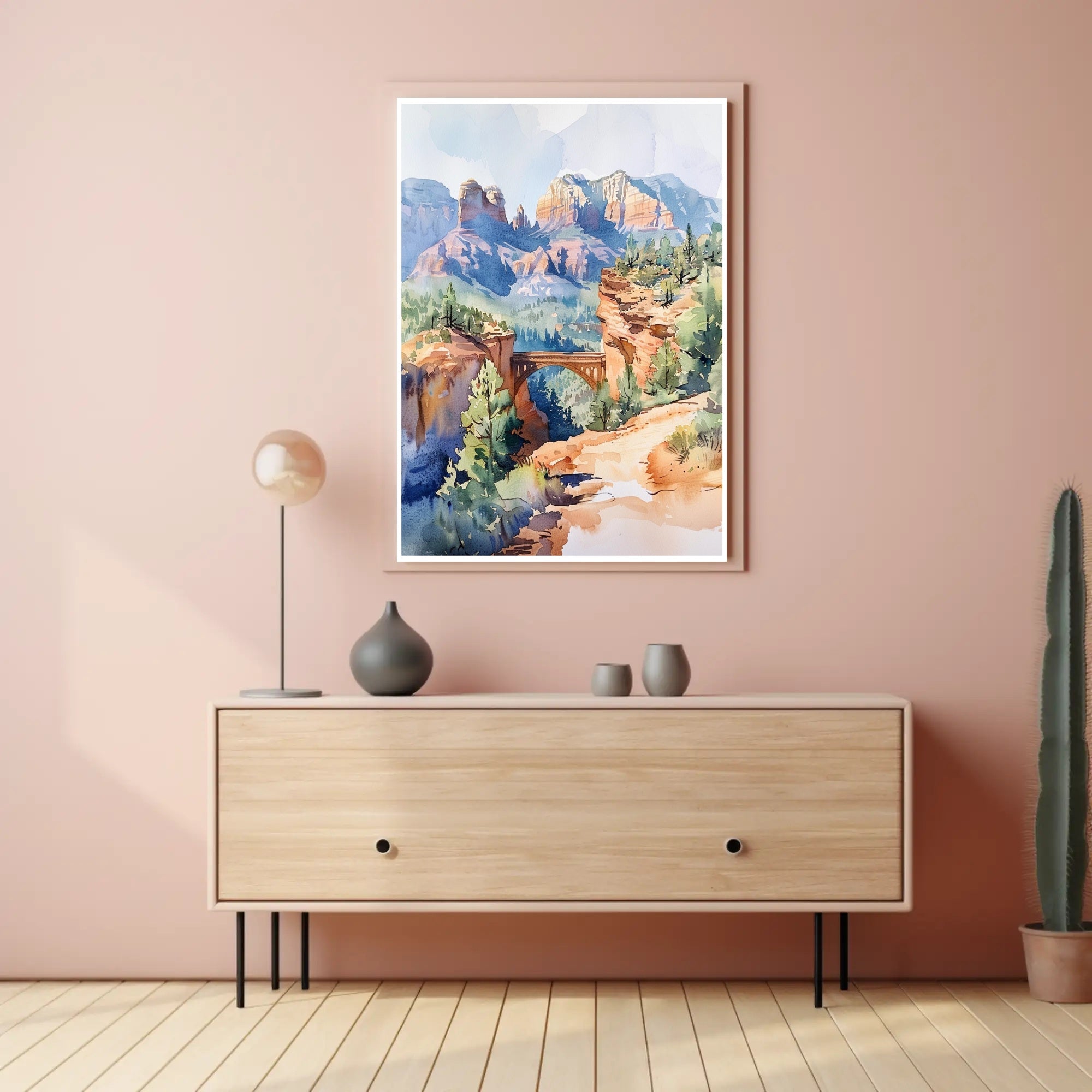 Serene Mountain Landscape Poster PosterGoat