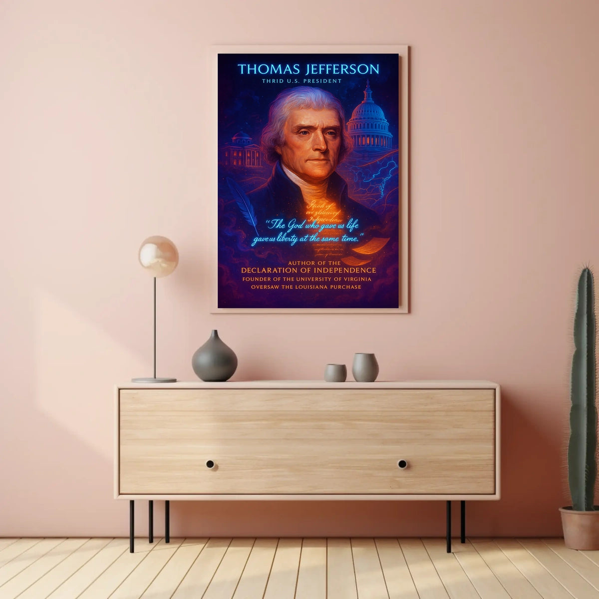 Thomas Jefferson 3rd U.S. President Poster