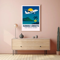 Hawaii Awaits Poster PosterGoat