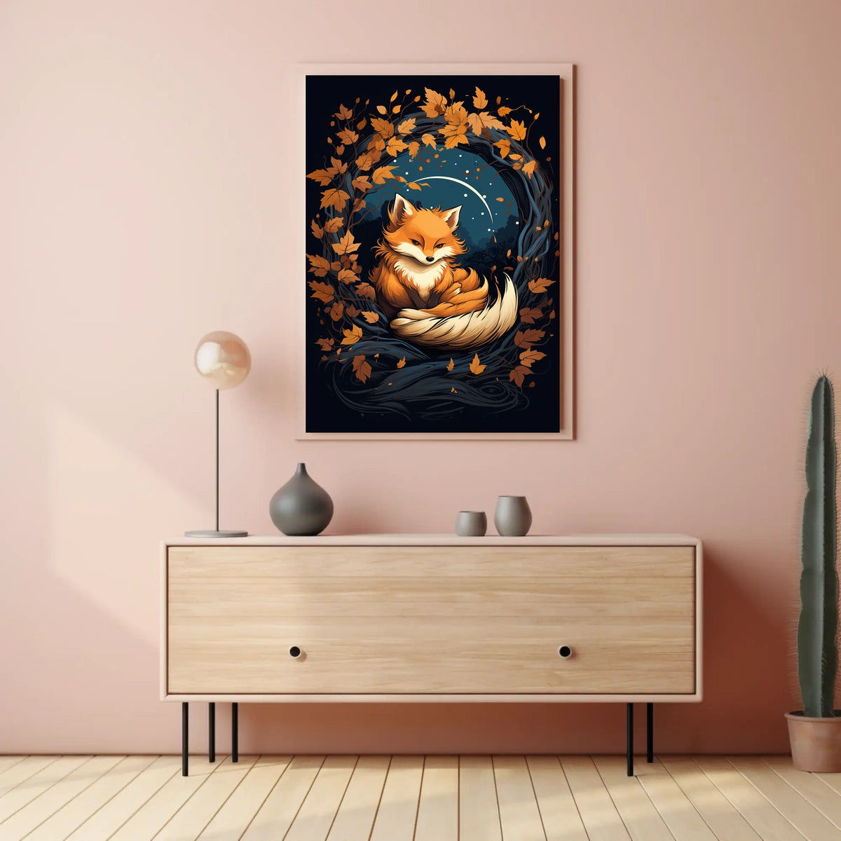 Enchanted Autumn Fox Art Print