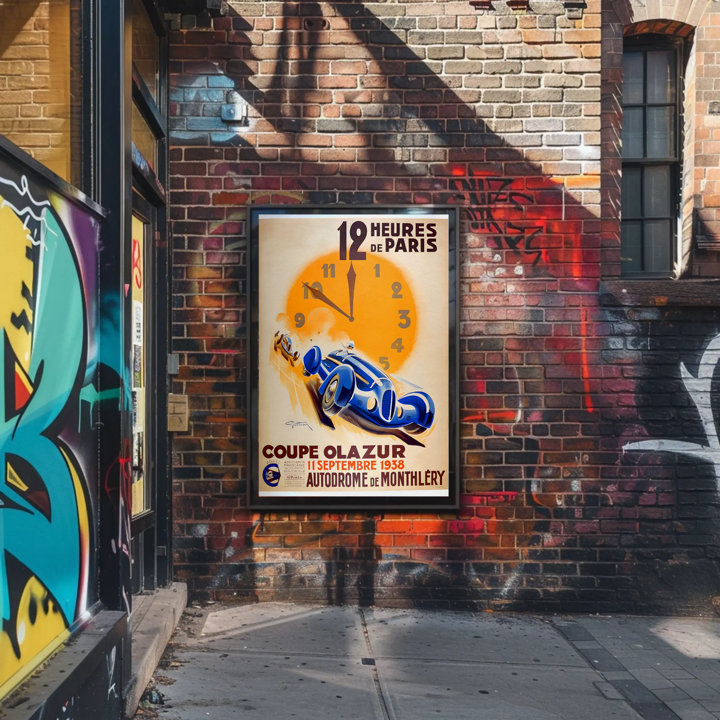 12 Heures de Paris – 1938 Race Poster